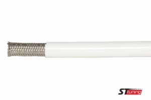 Армированный тормозной шланг Goodridge Белый D-03 600-03WT ― MaxiSport Tuning