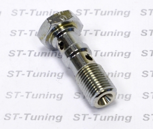 Болт (штуцер) Goodridge двойной для banjo M10x1 L=32 mm хром, 993-03-31CH