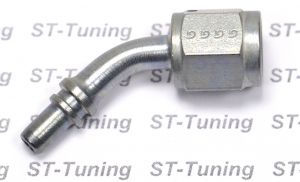- 4 AN (4AN AN4) фитинг 45° D-04 под опрессовку 600 серия Goodridge S6046-04Z1MP сталь ― MaxiSport Tuning