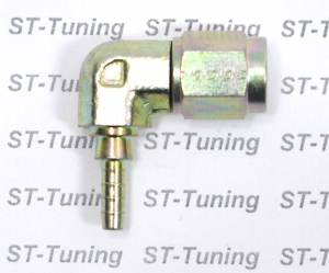 Фитинг мама AN-03 3/8X24 под прямой конус, 90° D-03 сталь, под опрессовку S6090-03P, Goodridge