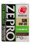 Масло моторное IDEMITSU ZEPRO ECOMEDALIST 0W-20 SN/GF-5 4L